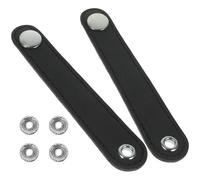 Amosfun Juego de Cinturón de Fuelle de Cuero Doble Capa Hebilla para Acordeón, Fácil Instalación y Fijación, Adecuado para Práctica y Concierto