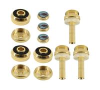 Amosfun Juego de Hebillas de Botón 12 Piezas Dorado de Metal para Mejorar Precisión y Respuesta Rápida para en Músicos