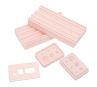 Amosfun Juego de Moldes para Elaborar Cuentas Redondas de Arcilla Polimérica 4/6/8 Mm, Herramienta para Modelado y Perforación Precisa, Incluye Rodillo y Perforador para Manualidades