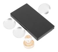 Amosfun Juego de Paleta de Sombras de Ojos Vacía Rectangular Negra Mate con 3 Bandejas de Aluminio, Espejo Incorporado y Adhesivo Doble Cara para Maquillaje Profesional y Viaje