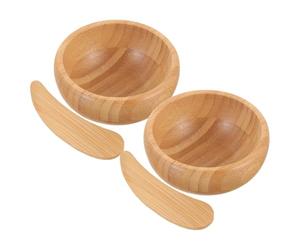 Amosfun Kit de 2 Cuencos de Herramienta para Cuidado Facial Profesional y Uso para Mezclar Faciales con Diseño Único y Componentes Activos