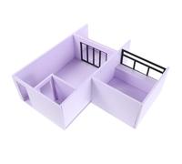 Amosfun Kit de Casa en Miniatura para Hacer Uno Mismo, Kit de Arquitectura, 1 Juego, Escala 1/25, Blanco, PVC Expandido y Acrílico, para Visualización de Apartamento y Planificación