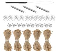 Amosfun Kit de Reparación para Cortinas Plisadas Marrón de Plástico Uso y Extendido para Ventanas de Caravanas y Camping