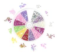 Amosfun Kit de Uñas Lentejuelas de Estrellas en Pvc, 2 Cajas 150 Piezas y 8,5 G Cada, para Decoración de Uñas DIY en Casa, Estilo Mixto y Elegante Varios estilos