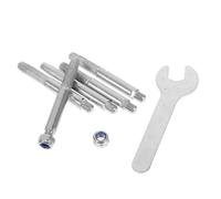 Amosfun Lima de Diamante para Motosierra con Vástago de Corindón, Afilador Preciso para Cadena, Incluye Tuercas y Llave, Adecuado para Mantenimiento y Reparaciones Mecánicas