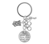Amosfun Llavero Creativo Con Insignia De Y Colgante Para Llaves Adorno Artesanal Para Mochila Bolso Llaves De Casa Y Coche Regalo De Recuerdo