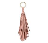 Amosfun Llavero de piel rosa con borla para llaves, círculo, llavero, colgante, borla, marcapáginas, borlas, bolso de mano, mochila, colgante, decoración para mujeres, cartera, decoración.
