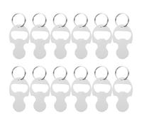 Amosfun Llavero Ficha para Carrito de Compras Portátil Abrebotellas de Aleación de Zinc Resistente 12 Piezas Compactas para Uso Diario y Supermercado Accesorio Práctico para Retirar