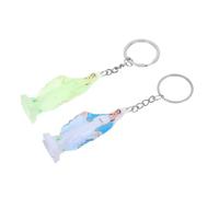 Amosfun Llavero Virgen María 2 Piezas Multicolor Colgante Acero Inoxidable y Plástico Decoración para Llaves y Bolsos Obsequio para Fiestas Religiosas y Eventos