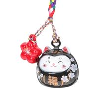 Amosfun Llaveros Llavero Gato De La Suerte Japones Luck Cat Bell Colgante Colgante Fortuna Cat Hanging Ornament Bag Pendse Decoración Omamori Japones Llavero Gato De La Suerte