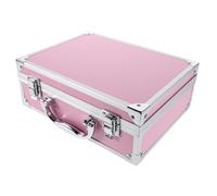 Amosfun Maletín Metálico Caja De Herramientas Portátil Estuche De Maquillaje Multifuncional Almacenamiento para
