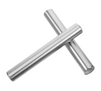 Amosfun Mango de Repuesto para Cepillo de Baño 2 Piezas en Acero Inoxidable, Accesorio Herrajes para Limpieza en Baños Residenciales y Comerciales