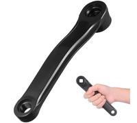 Amosfun Manivela Izquierda para Bicicleta de Aleación de Aluminio, Perfil, 170 Mm, Diseño Cuadrado Horizontal, Resistente y Compatible Bicicletas de Carretera y Fixed Gear