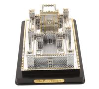 Amosfun Maqueta De Templo De Jerusalén Resina Detallada, Decoración Religiosa para Escritorio y Hogar, Ornamento Israelí para Fiestas Religiosas y Espacio De Trabajo