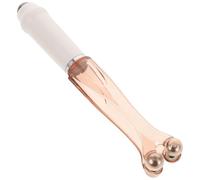 Amosfun Masajeador Manual de Dedos 4 Bolas, Rodillo Portátil para Masaje de Manos, Herramienta Ergonómica para Aliviar Tensión y Mejorar Circulación, Color Café, Caja Elegante