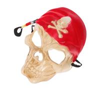 Amosfun máscara pirata máscara de calavera ojo de pirata mascara cosplay máscara fría máscara de cráneo de miedo máscara de juego de rol máscara de fiesta el plastico