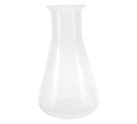 Amosfun Matraz Erlenmeyer Plástico Transparente Vaso Medidor Graduado de Boca Ancha Diseño Cónico Prueba de Salpicaduras para Experimentos Químicos y Educación Científica Laboratorio