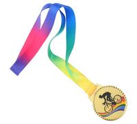 Amosfun Medallas de Trofeo para Campeones de Ciclismo en Competiciones de Ruta, Medalla de Zinc Cordón para Premiación Deportiva de 19.29 Pulgadas