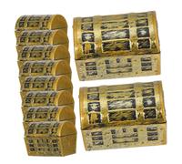 Amosfun Mini Cofre Del Tesoro Pirata 3.7cm Plástico Resistente Para Niños Decorativo Fiestas Juego De Piratas Pack 10 Unidades