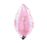 Amosfun Mini dedo masajeador estimulador del clítoris G punto vibrador clítoris vibrador masajeador para mujeres (rosa)