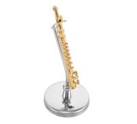 Amosfun Modelo De Flauta Juguete De Instrumentos Musicales Flauta De Juguete Decoración del Instrumento Musical Decoración De Flauta Modelo Musical Adornos Musicales Cobre Dorado