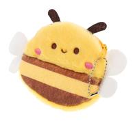 Amosfun Monedero de Peluche Abeja Pequeña Lindo, Felpa, Llavero Práctico, para Mujer, Uso Diario y Obsequio, Mini Tamaño Portátil para Monedas y Auriculares