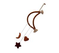 Amosfun Móvil De Fieltro Colgante De Estrellas y Luna Para Cuna Decoración Creativa Para Habitaciones Infantiles Adorno Seguro y Atractivo Para Bebés Para Cumpleaños y Festividades
