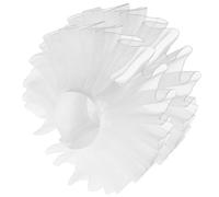 Amosfun Muñequeras Volantes para Mujer, Puños de Muñeca en Color Claro de Estilo Renacentista, Accesorio Ligero y Transpirable para Disfraces y Ropa de Cosplay, 1 Par, Talla Única