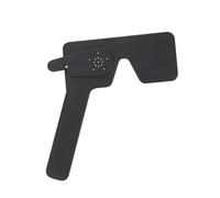 Amosfun Occluder Ocular Plástico Negro para Pruebas de Visión con Borde Accesorio Profesional para Examen Ocular Familia Escuela y Hospital