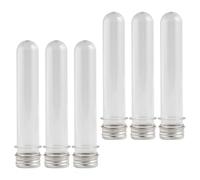 Amosfun Organizador de Cordones de Zapatos 6 Piezas Tubo Transparente de Plástico Tapa Antipolvo, Estuche Compacto para Almacenamiento y Viaje, Porta Cordones para Manualidades y Costura