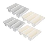 Amosfun Organizador de Zapatos Vertical Multifuncional 4 Piezas Bandejas de Plástico PP, Ahorro de Espacio para Entrada y Hogar, Soporte Resistente y Apilable en y Gris