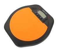 Amosfun Pad de Batería Digital Naranja para Baterista Electrónico Metrónomo, Ligero y Resistente a Impactos, Fabricado en Abs y Silicona para Práctica Musical