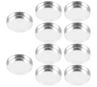 Amosfun Paletas de Maquillaje Vacías de Aluminio Redondas 26 Mm, Juego de 30 Recipientes para Sombras de Ojos y Polvos Compactos, Bandejas Reutilizables para Maquillaje Profesional y