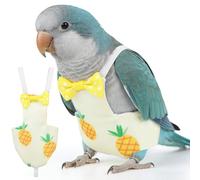 Amosfun Pañal para Loros XS Absorbente para Periquitos y Cacatúas, Ropa para Pájaros Mascotas Protección Antihumedad, Traje de Vuelo Funcional para Cuidado Diario Estilo Varios Estilos