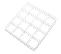 Amosfun Panel de Rejilla de Pared de Hierro en Color Claro, Cuadrado, 4 Piezas, Decoración Creativa para Fotos y Organización en Dormitorio, Sala de Estudio y Hogar, Soporte Versátil