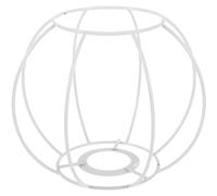 Amosfun Pantalla de alambre para lámpara, pantalla de lámpara retro, estructura sin piedad, lámpara de araña, farolillo del cable, marco para lámpara de mesa, anillo