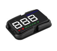 Amosfun Pantalla de Visualización Frontal Automática para Coche Velocímetro Digital Gps y Alarma Inteligente, Material Abs y Pc, Alta Performance y Pantalla Clara para Tablero