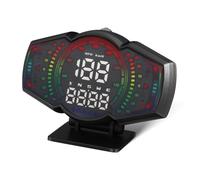 Amosfun Pantalla Frontal Hud para Coche con Velocímetro Digital Inclinómetro Electrónico Odómetro Multifunción y Proyección de Datos para Conducción Segura