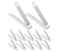 Amosfun Patas de Repuesto para Rejilla de Vapor de Acero Inoxidable, Soporte Trípode Desmontable de 7 Cm, Juego de 12 Piezas para Bandejas y Ollas, Accesorio para Cocina al Vapor