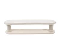 Amosfun Percha Adhesiva de Pared Doble para Ropa, Organizador Multiusos de Abs y Pp, Fácil de Usar para Baño y Balcón, Color Beige