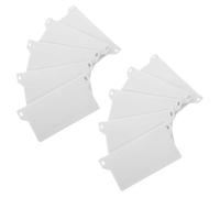 Amosfun Pesas para Cortinas de Plástico de Color Claro, 10 Piezas, Contrapesos para Cortinas Verticales, Resistentes al Viento, para Ventanas, Terrazas y Decoración del Hogar