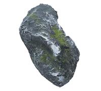 Amosfun Piedra Decorativa Realista para Bonsái y Jarrón en Fibra de Vidrio Verde, Tamaño 26x12.5x5 Cm, Mantenimiento sin Esfuerzo para Jardines de Hadas y Manualidades