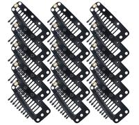 Amosfun Pinzas de Metal Resistentes y Estables para Pelucas y Extensiones de Cabello 30 Accesorios para Fijar Postizos y Manualidades de Costura