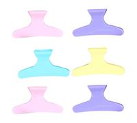 Amosfun Pinzas Pelo de Plástico para Secar y Peinar para Peluquería 24 Accesorios Profesionales Ideales para Lavar la Cara y Hacer Peinados Color Aleatorio