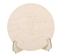 Amosfun Placa De Pulsera Para Porta Pulseras De Madera Letrero Grabado Para Anuncio De Nacimiento Con Soporte Para Guardería Colección De Recién Nacidos