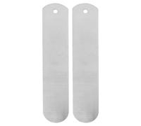 Amosfun Plantillas de Aluminio para Calcetines Rectos 2 Piezas, Tablero Metálico para Sublimación y Prensa Térmica, Accesorio para Transferencia Diy, Herramienta para Ajustar Calcetines