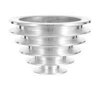 Amosfun Polea de Correa de Motor Escalonada de Aleación de Aluminio Rueda Metálica Multiranura Orificio Interior 18Mm para Taladro de Columna Pequeño Accesorios para Herramienta Manual