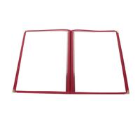 Amosfun Porta Menús de Transparente para Cafetería y de Menú Reutilizable Limpiar con Páginas Resistente al Agua y Aceite