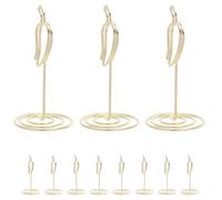 Amosfun Porta Tarjetas de Mesa Clip Decorativo en Forma de Dorado, 20 Piezas para Concursos de Cocina, Decoración Temática Mexicana para Fiestas, Bodas y Eventos Obsequios