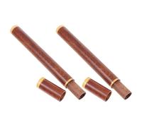 Amosfun Porta Varillas de Incienso de Madera de Flor de Palo 2 Piezas, Tubo Cilíndrico Sello Hermético, Organizador Compacto para Varillas de 20 G, Adecuado para Almacenamiento y Viajes
